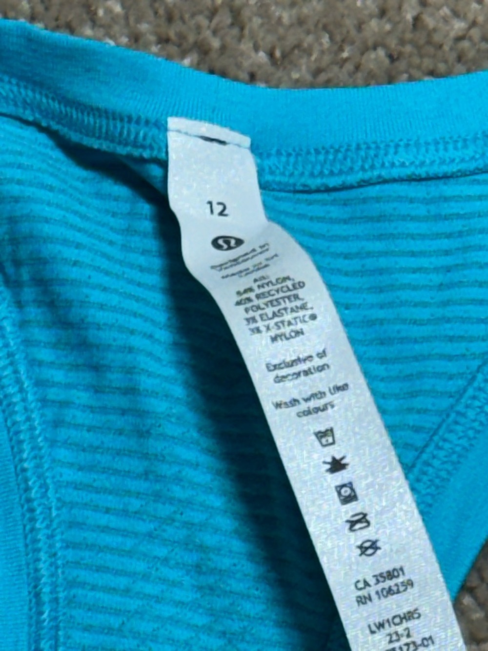 lululemon athletica Turquoise Racerback Tank Top - Picture 4 of 6